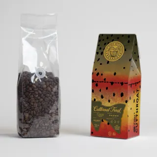 Fly Fish Wyoming coffee packaging design