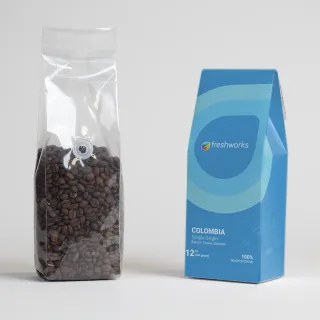 Freshworks coffee packaging design