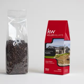 Keller Williams coffee packaging design