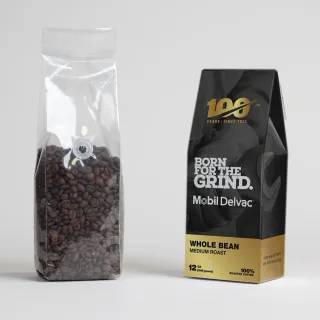 Mobile Delvac™ coffee packaging design